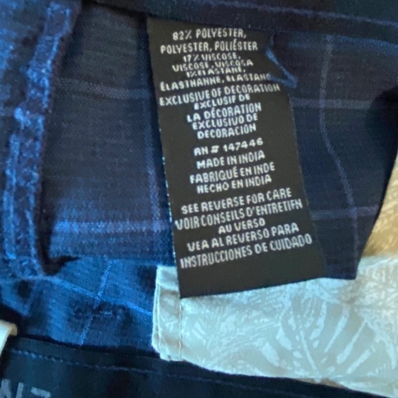 Hang Ten Men's Checkered Stripe Shorts Size 38 - Picture 4 of 8